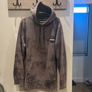 Burton Acid Washed Hoodie with Logo Patch
